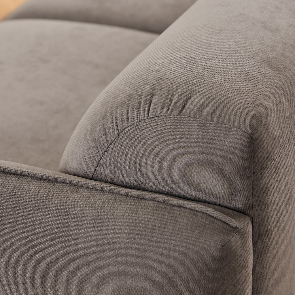 Westham Set of 2 x 3 Seater Sofas in Fay Dusty Brown Fabric