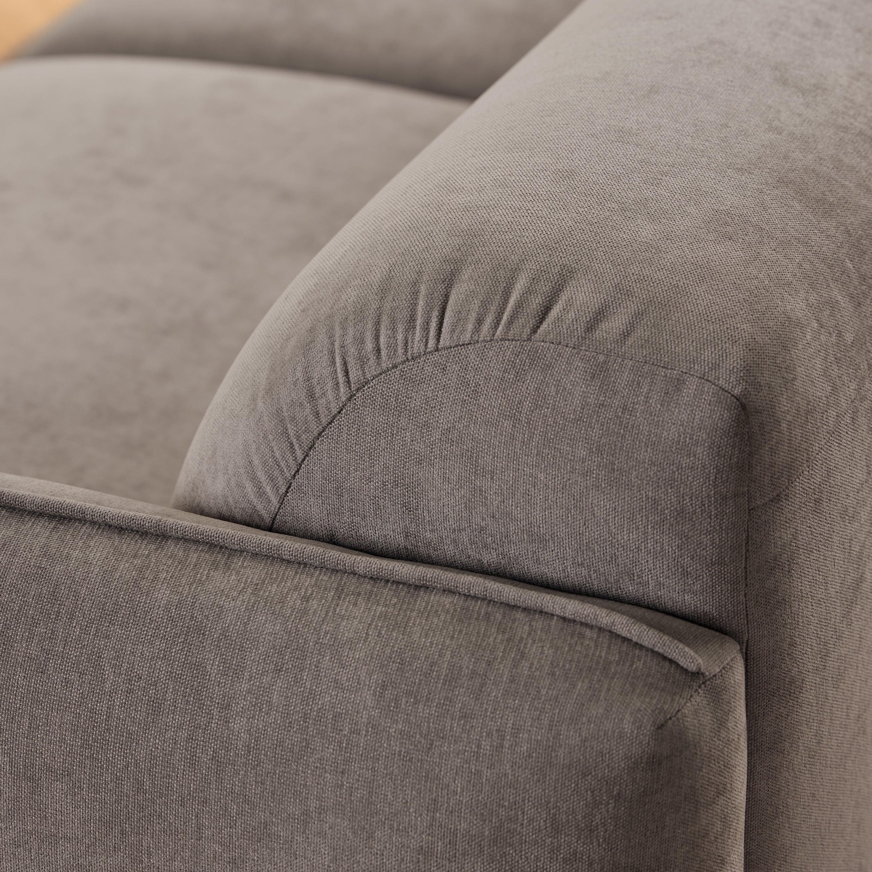 Westham Set of 2 x 3 Seater Sofas in Fay Dusty Brown Fabric