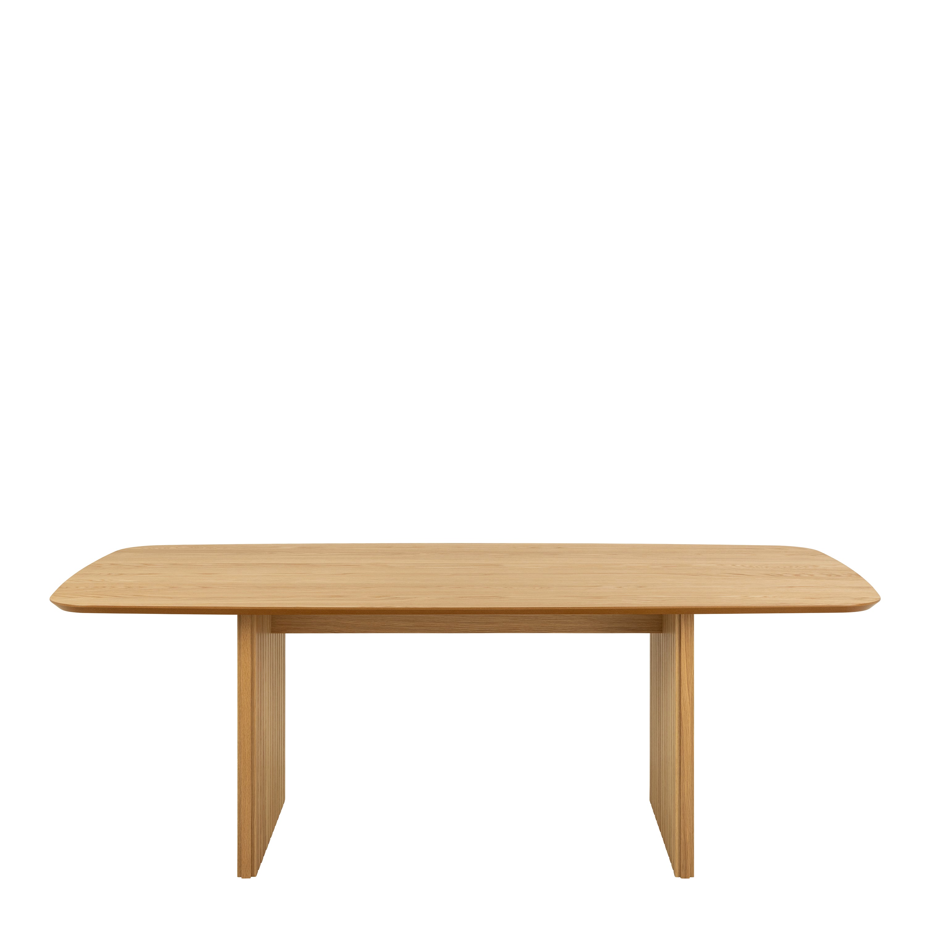 Christo Dining Table in Oak Included 6 Ida Dining Chairs in Black