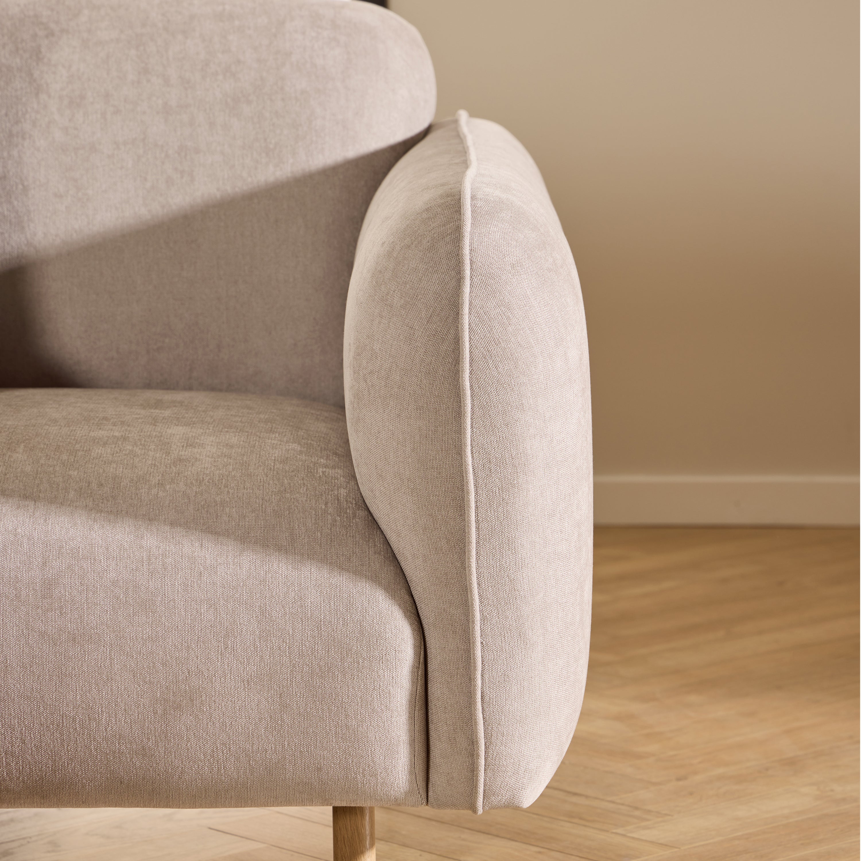 Westham Set of 2 x 2.5 Seater Sofas in Fay Beige Fabric