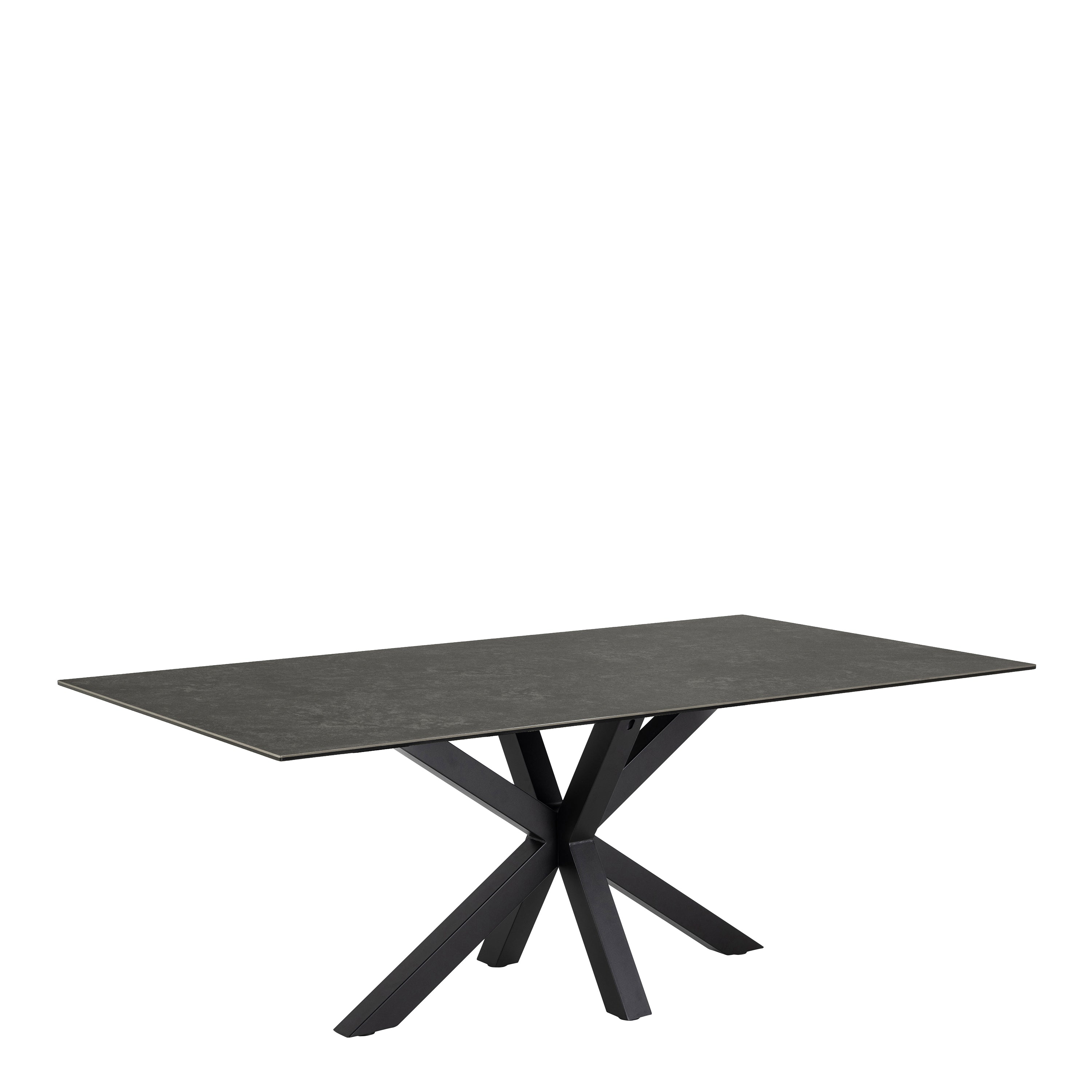 Heaven Dining Table with Ceramic Black Top 200cm