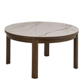 Southampton Round Coffee Table in Cream Ceramic 90x45cm