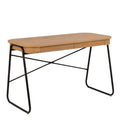 Blueton Office Desk with 2 Drawers in Black and Oak