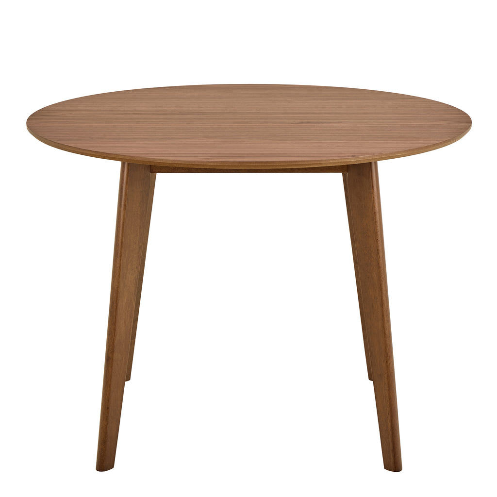 Roxby Round Dining Table in Walnut 120x76cm Included 4 Roxby Dining Chairs in Walnut