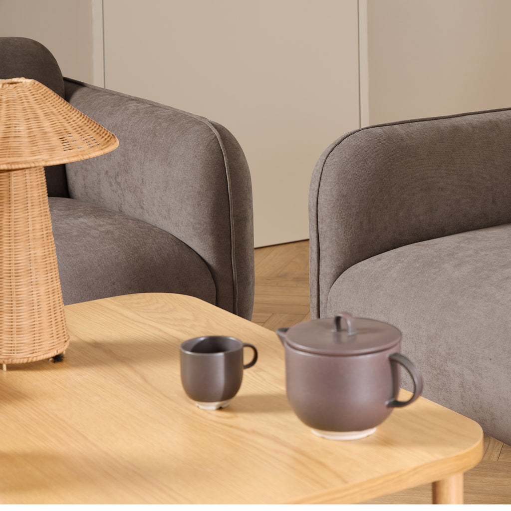 Westham 3 Seater Sofa in Fay Dusty Brown Fabric