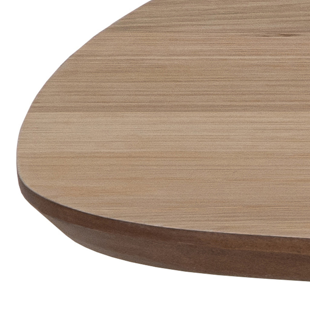 Caracas Rectangular Coffee Table in Oak and Matt Black