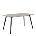 Wicklow Rectangular Dining Table in Grey/Black
