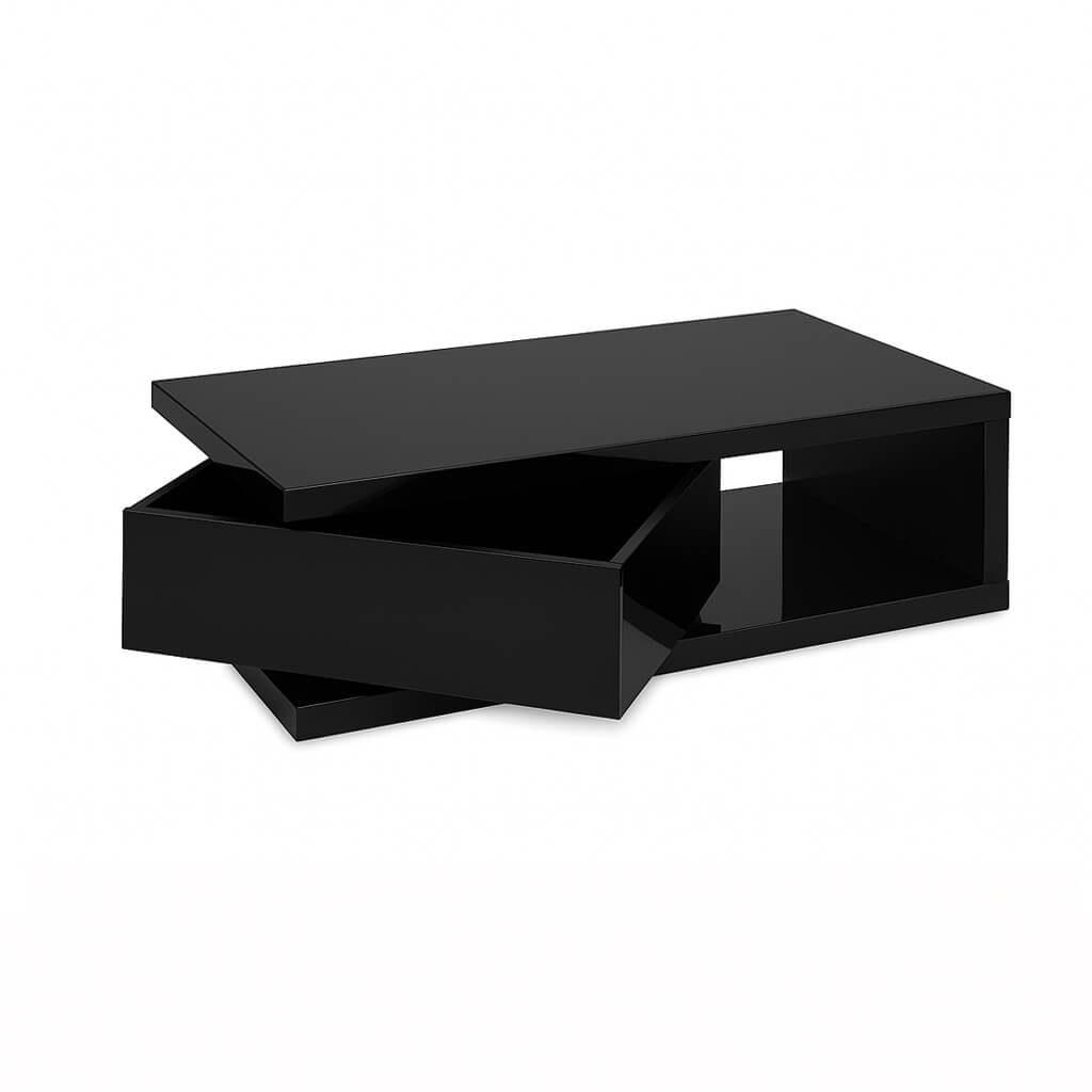 Hugh High Gloss Coffee Table Black