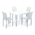 Iris High Gloss Dining Tabe White & Chrome