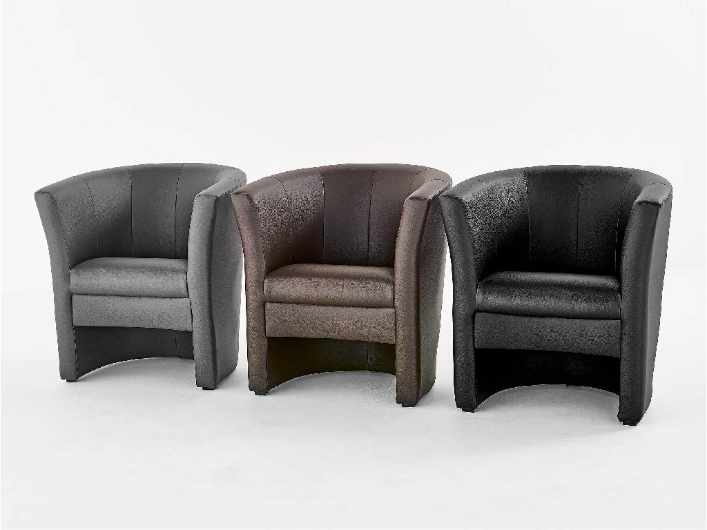 Faux Leather Tub Chair – CRIB5